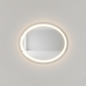 Miroir de salle de bain LED rectangulaire avec éclairage tricolore réglable et fonction anti-buée